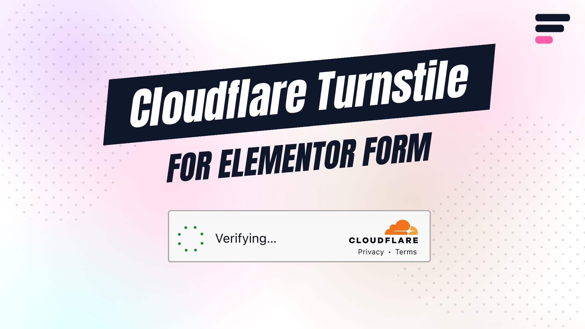 Cloudflare Turnstile for Elementor Form