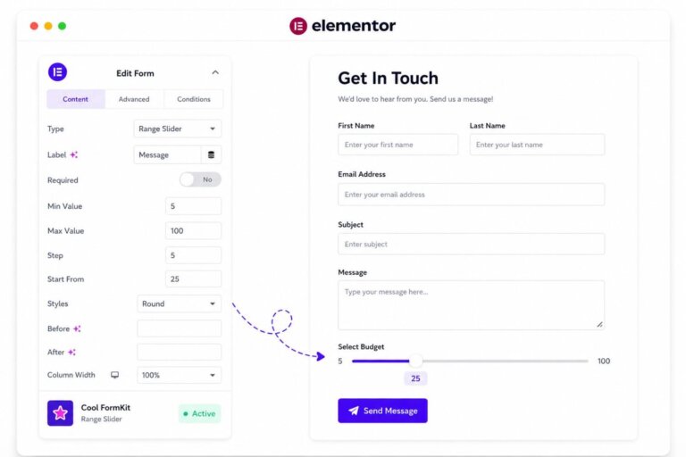 elementor-form-range-slider