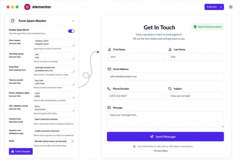 elementor-form-spam-protection