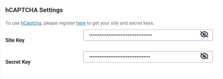 hCAPTCHA-API-keys